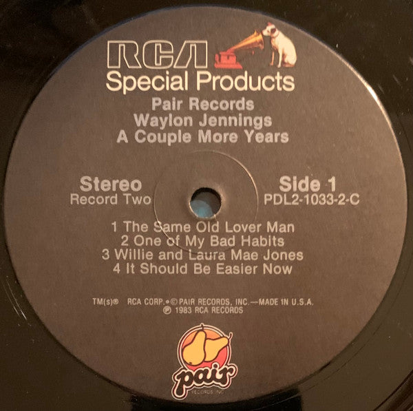 Waylon Jennings : A Couple More Years (2xLP, Comp)