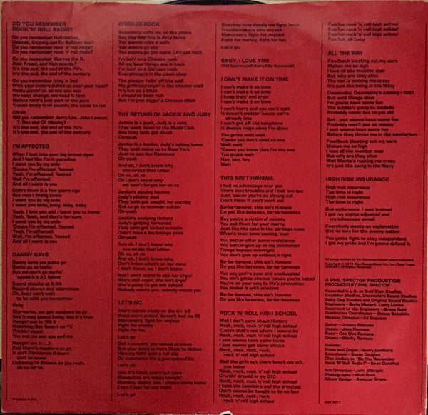 Ramones : End Of The Century (LP, Album)