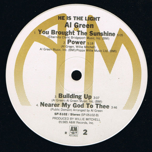 Al Green : He Is The Light (LP, Album)