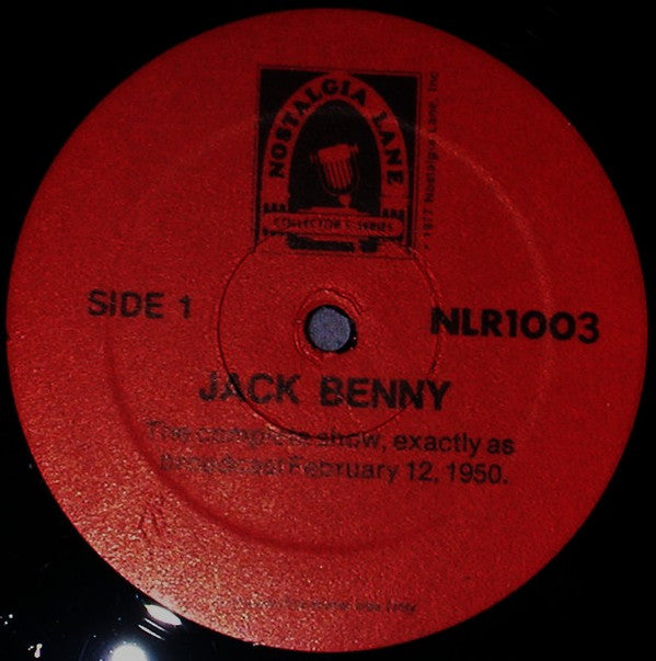 Jack Benny : Original Radio Broadcast (LP, Album)