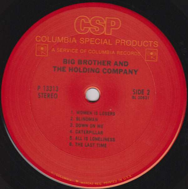 Big Brother & The Holding Company Featuring Janis Joplin : Big Brother & The Holding Company (LP, Album, RE)