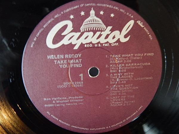 Helen Reddy : Take What You Find (LP, Album)