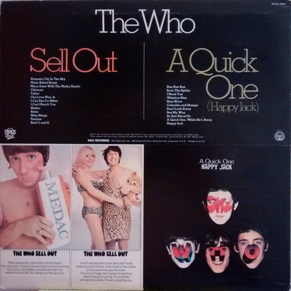 The Who : A Quick One (Happy Jack) / The Who Sell Out (2xLP, Comp, RE, Pin)