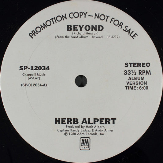 Herb Alpert : Beyond (12", Promo)