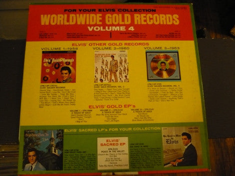 Elvis Presley : Elvis' Gold Records - Volume 4 (LP, Comp, RE)