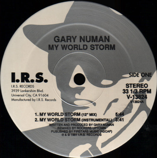 Gary Numan : My World Storm (12", Single, Ltd)