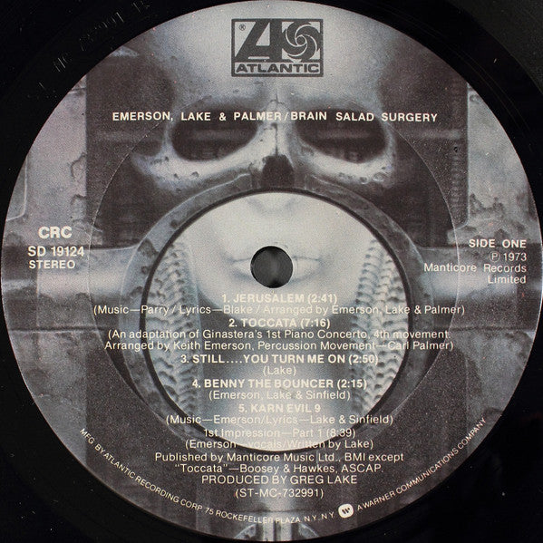 Emerson, Lake & Palmer : Brain Salad Surgery (LP, Album, Club, RE, CRC)