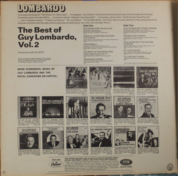 Guy Lombardo And His Royal Canadians : The Best Of Guy Lombardo, Vol. 2 (LP, Comp)