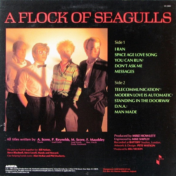 A Flock Of Seagulls : A Flock Of Seagulls (LP, Album, Mon)