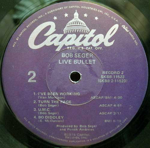 Bob Seger And The Silver Bullet Band : Live Bullet (2xLP, Album, RE, RP, LA )