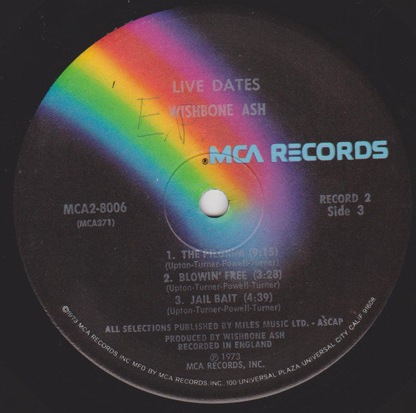 Wishbone Ash : Live Dates (2xLP, Album)