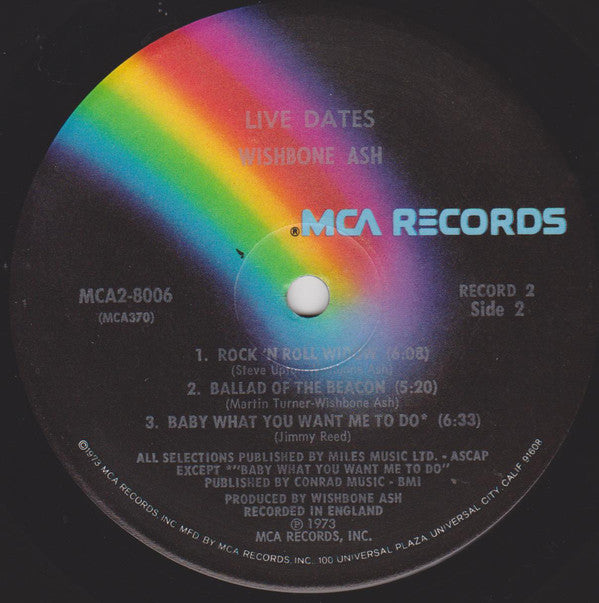Wishbone Ash : Live Dates (2xLP, Album)