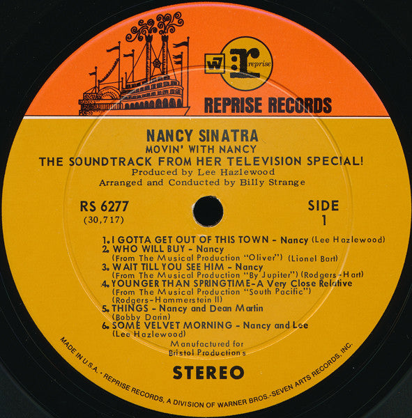 Nancy Sinatra : Movin' With Nancy (LP, Album, RP)
