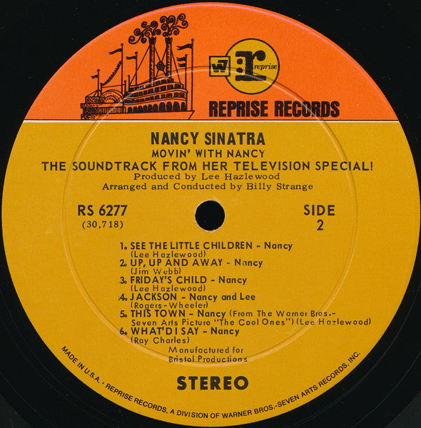 Nancy Sinatra : Movin' With Nancy (LP, Album, RP)