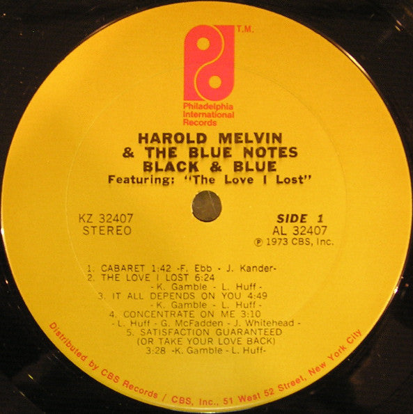 Harold Melvin And The Blue Notes : Black & Blue Featuring: The Love I Lost (LP, Album, Pit)