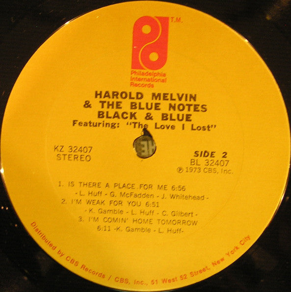 Harold Melvin And The Blue Notes : Black & Blue Featuring: The Love I Lost (LP, Album, Pit)