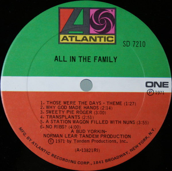 All In The Family Cast* : All In The Family (LP, Album, Phi)
