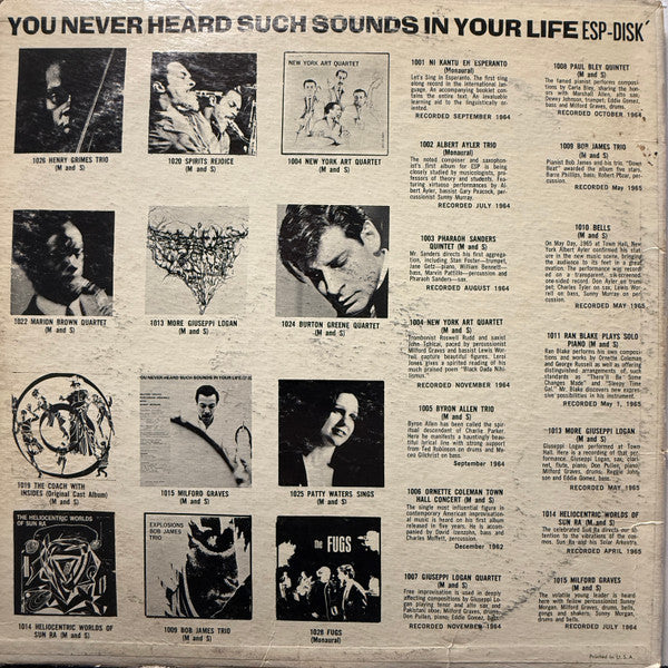 The Fugs : The Fugs First Album (LP, Album, Mono, RE)