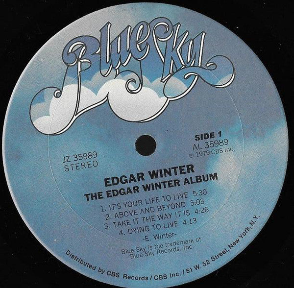 Edgar Winter : The Edgar Winter Album (LP, Album, Ter)