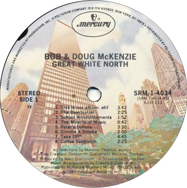 Bob & Doug McKenzie : Great White North (LP, Album, 72 )
