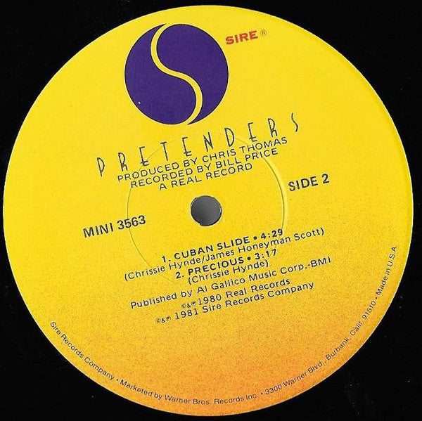 Pretenders* : Extended Play (12", EP, Jac)