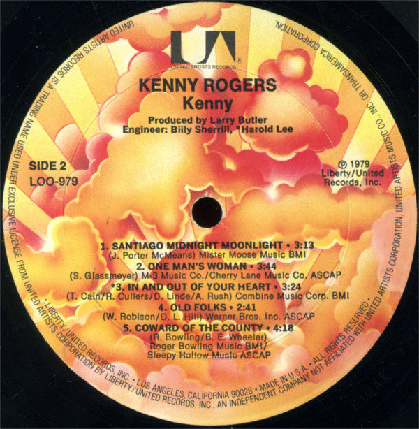 Kenny Rogers : Kenny (LP, Album, RP)
