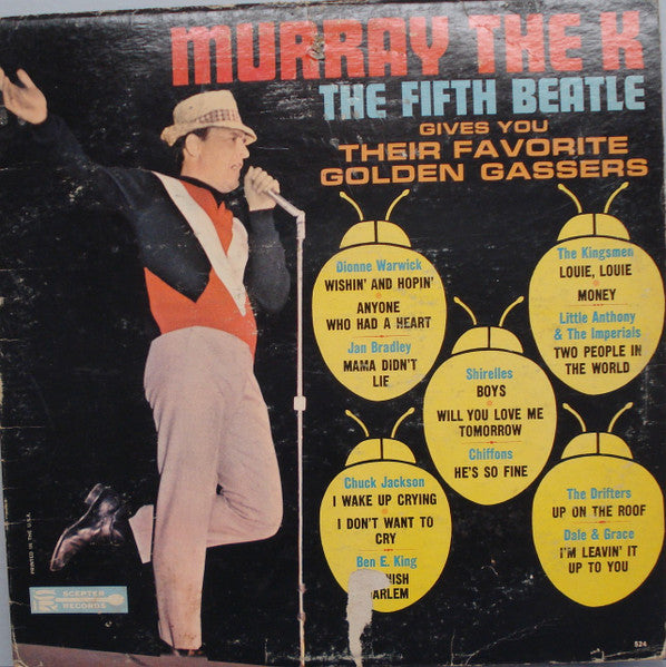 Various : Murray The K The Fifth Beatle Gives You Their Favorite Golden Gassers (LP, Album, Comp, Mono)
