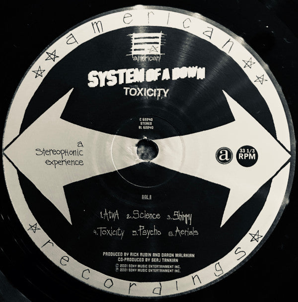 System Of A Down : Toxicity (LP, Album)