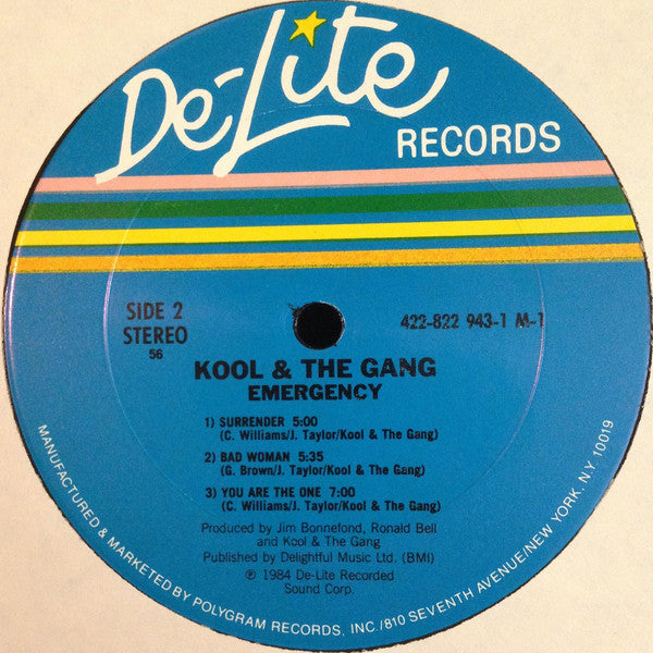 Kool & The Gang : Emergency (LP, Album, 56 )