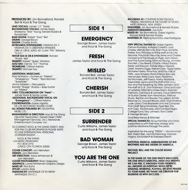 Kool & The Gang : Emergency (LP, Album, 56 )