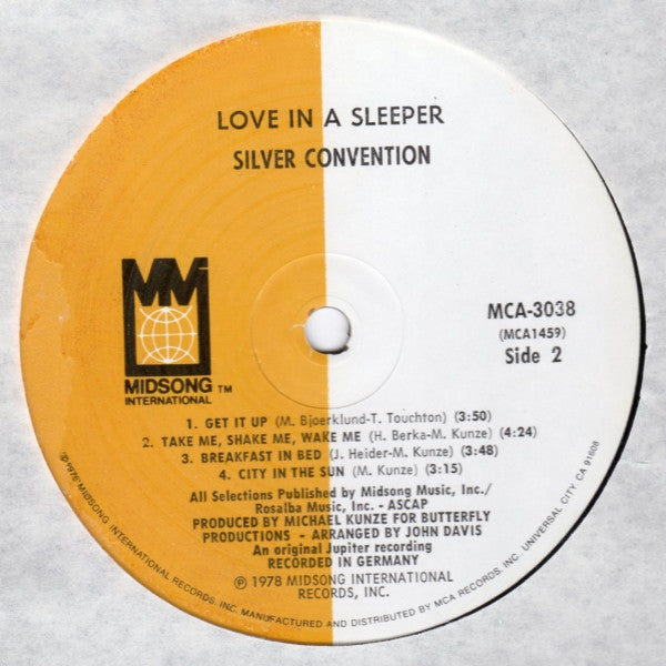 Silver Convention : Love In A Sleeper (LP, Album)