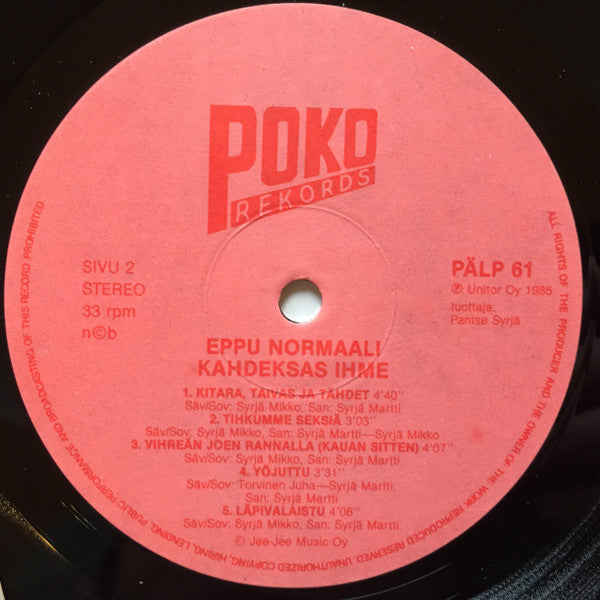 Eppu Normaali : Kahdeksas Ihme (LP, Album)