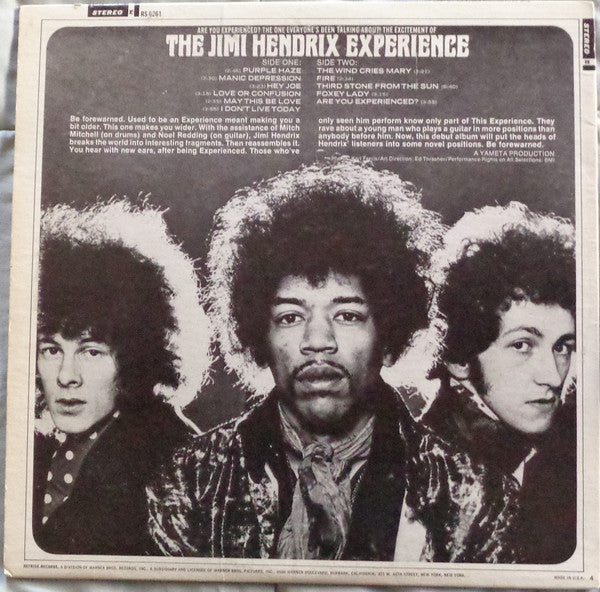 The Jimi Hendrix Experience : Are You Experienced (LP, Album, RE, Jac)