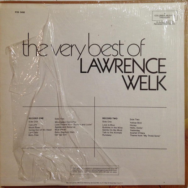 Lawrence Welk : The Very Best Of Lawrence Welk (2xLP, Comp)