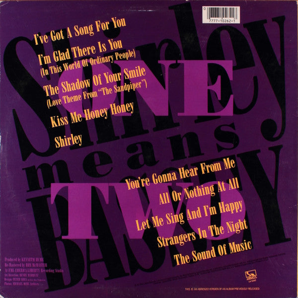 Shirley Bassey : Shirley Means Bassey (LP)