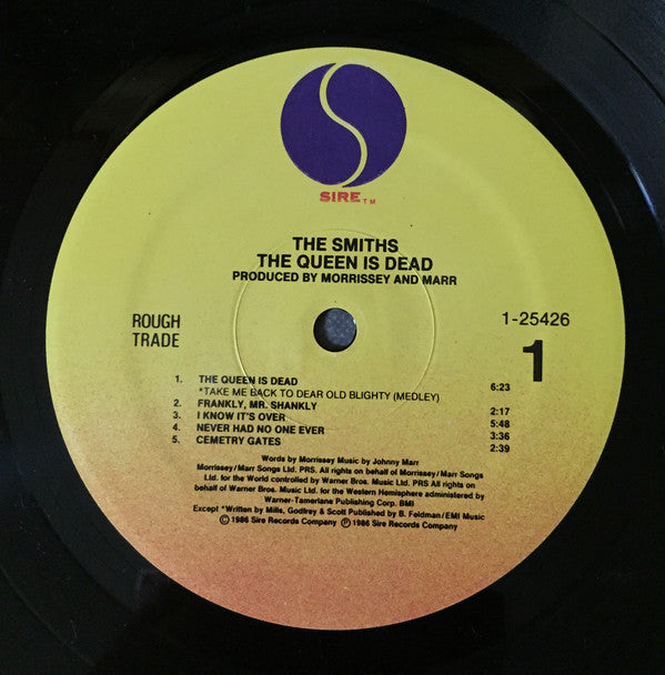 The Smiths : The Queen Is Dead (LP, Album, Gat)