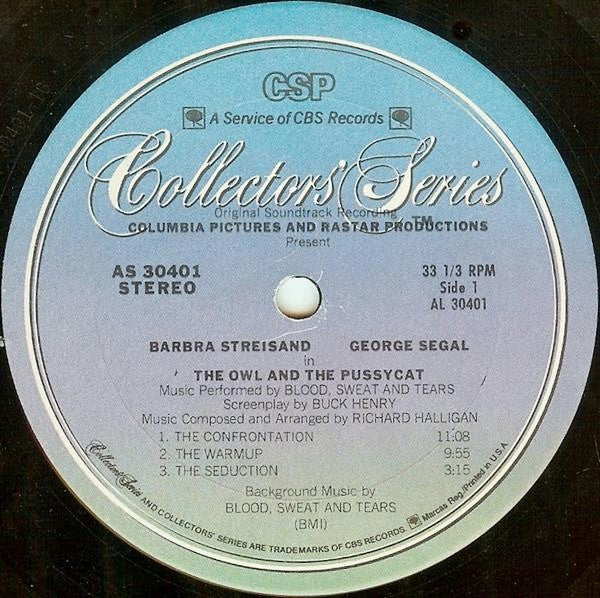 Barbra Streisand, George Segal, Blood, Sweat And Tears : The Owl And The Pussycat (Comedy Highlights And Music From The Soundtrack) (LP, Album)