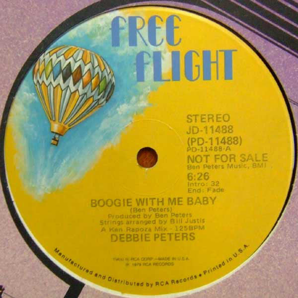 Debbie Peters : Boogie With Me Baby (12", Promo)