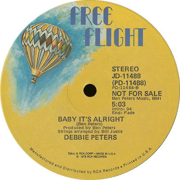 Debbie Peters : Boogie With Me Baby (12", Promo)
