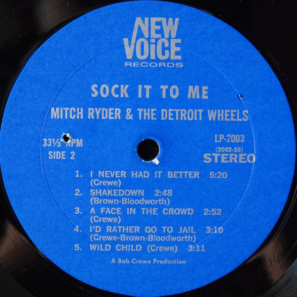 Mitch Ryder And The Detroit Wheels* : Sock It To Me! (LP, Album, RP, Mon)