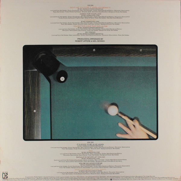 Neil Sedaka : In The Pocket (LP, Album, Promo)