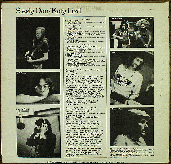 Steely Dan : Katy Lied (LP, Album, RE)