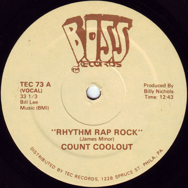 Count Coolout : Rhythm Rap Rock (12")