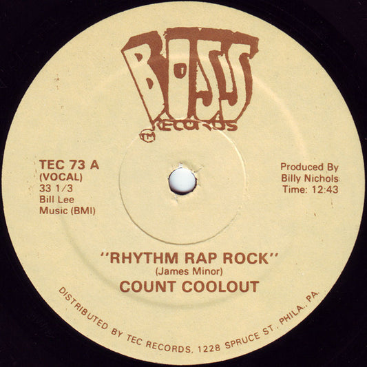 Count Coolout : Rhythm Rap Rock (12")