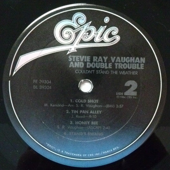 Stevie Ray Vaughan & Double Trouble : Couldn't Stand The Weather (LP, Album, Car)