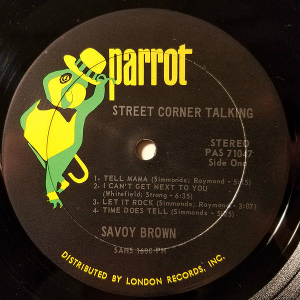 Savoy Brown : Street Corner Talking (LP, Album, PR;)