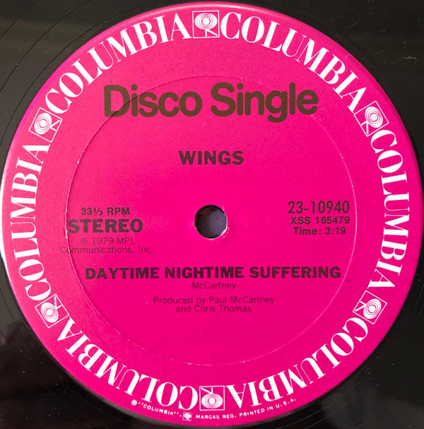 Wings (2) : Goodnight Tonight (12", Single)