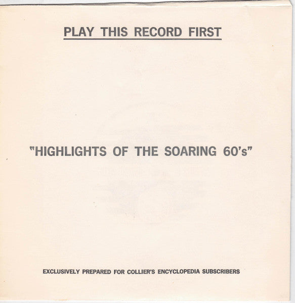 Various : Collier's Encyclopedia: 1965 Edition Year-In-Sound (LP, Album, Mono, Gat)