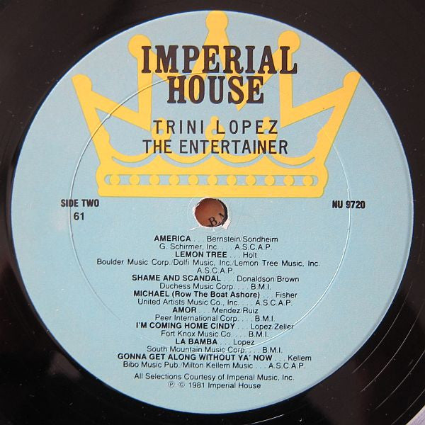 Trini Lopez : The Entertainer (LP, Comp)