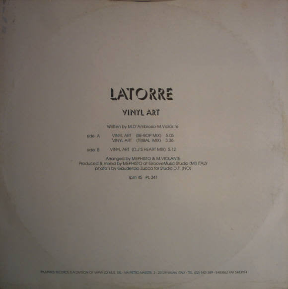 Latorre : Vinyl Art (12")
